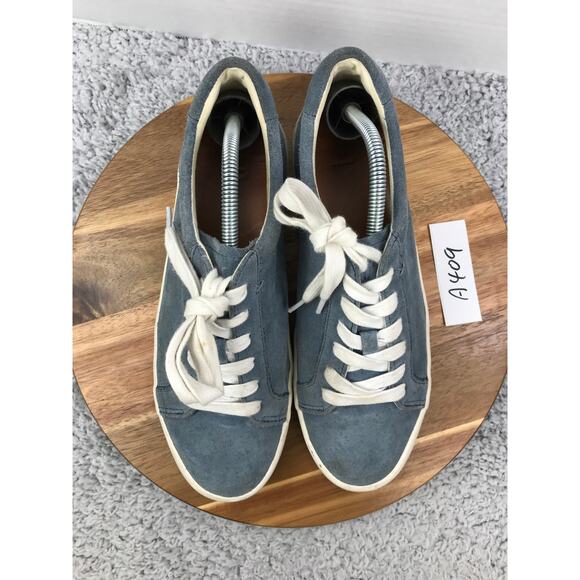 Frye Kerry Blue Suede Low Top Casual Lifestyle Lace Up Daily Sneakers Mens 10 M - Picture 5 of 12